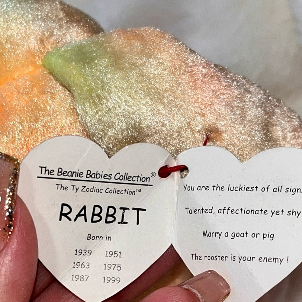 The Ty Zodiac Collection Rabbit - - Picture 6 of 6